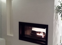 Cheminée cadre Ersa double face avec foyer 1001 DF